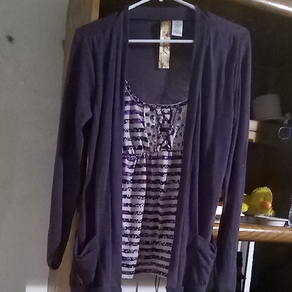 Spoiled Purple Women's Cardigan Sweater